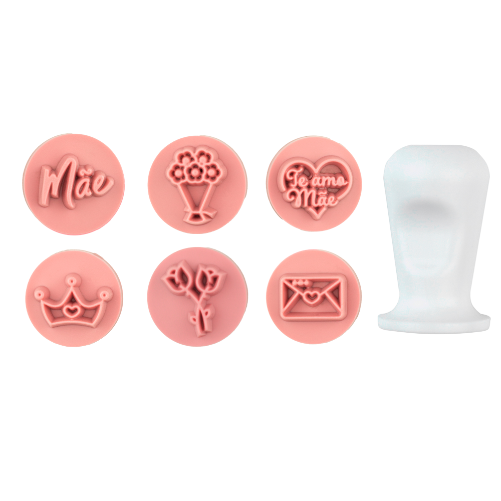 "Mother's Affection" Embossing Candy Stamp Set (BlueStar 6 pieces) 20mm