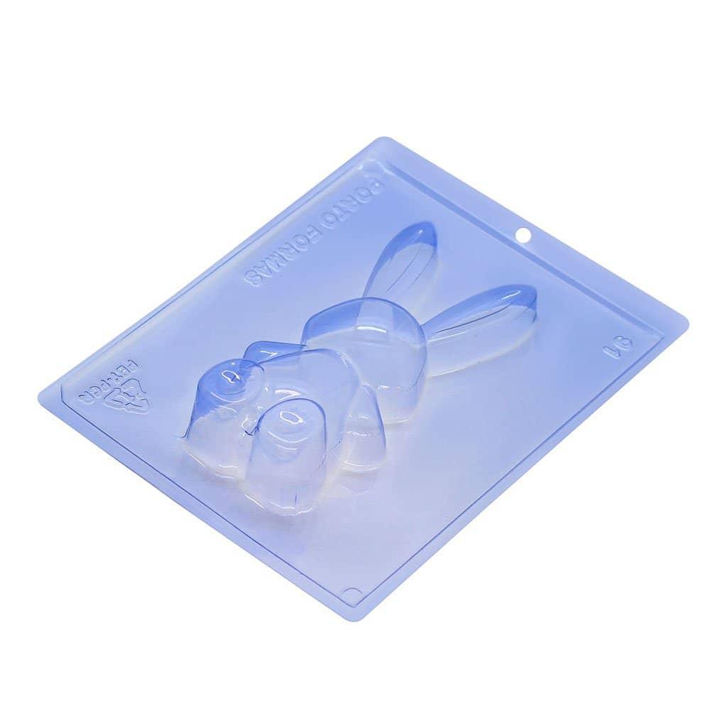 3D Easter Bunny 3-Part Chocolate Mold (Porto Formas) - ViaCheff.com