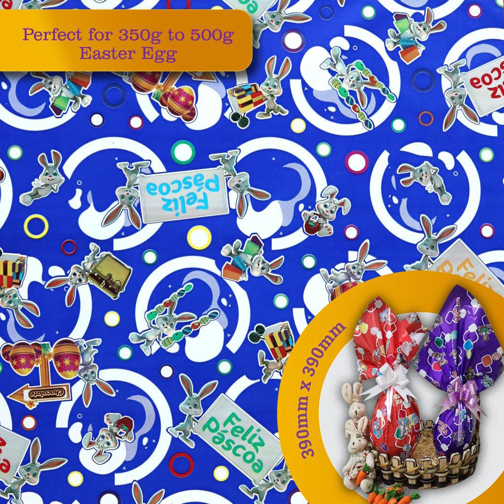 Wrapping Paper for 350g to 500g Easter Egg - 5 pack. Model #100575 - ViaCheff.com