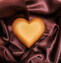 Thumbnail for Striped Heart 350g Shell 3-Part Chocolate Mold (BWB) - ViaCheff.com