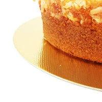 Thumbnail for Round Gold Laminated Cake Board 13.8