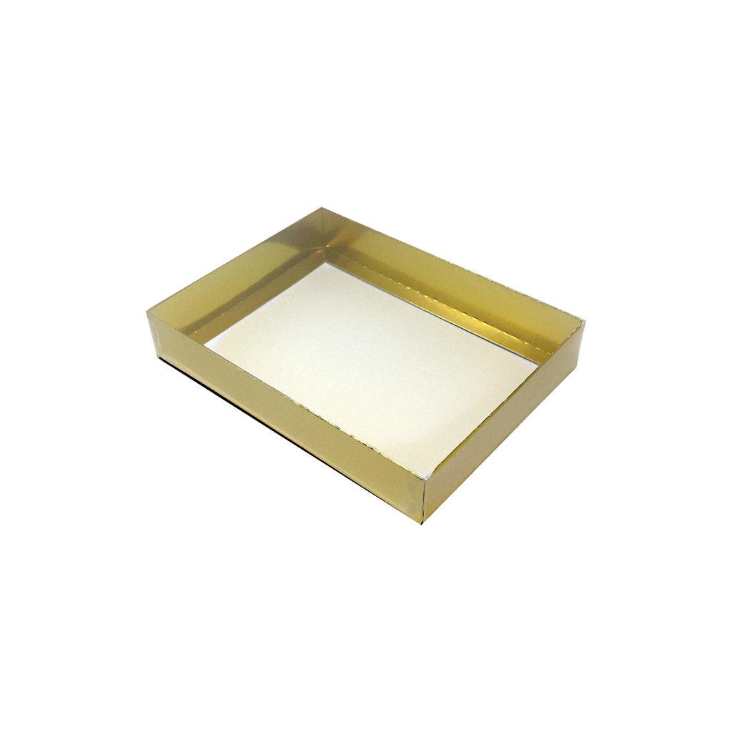 Large Single Layer Gold Box for 12 Candies - ViaCheff.com
