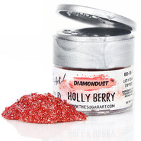 Thumbnail for The Sugar Art - DiamonDust - Edible Glitter For Decorating Cakes, Cupcakes & More - Kosher, Food-Grade Coloring - Holly Berry - 3 grams - ViaCheff.com