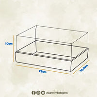 Thumbnail for Caja para huevos de Pascua medio rellenos con tapa transparente. (Ajustable para cáscaras de 150 g a 500 g) Línea PREMIER - Paquete de 10