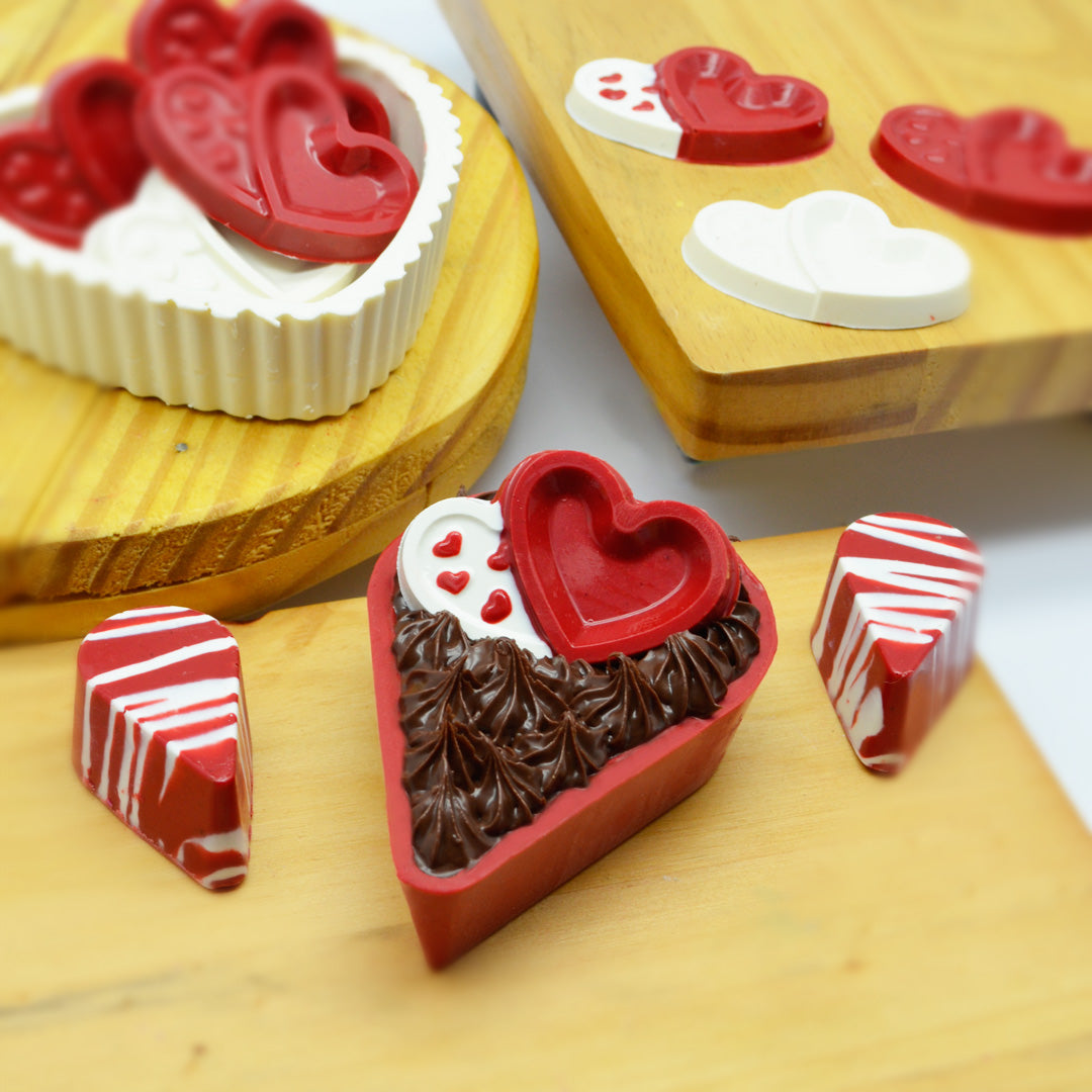 Double Heart Standard Chocolate Mold (BWB)
