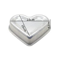 Thumbnail for Aluminum Small Cake Pan with Heart Design 16x19x4.5cm (LxWxH)