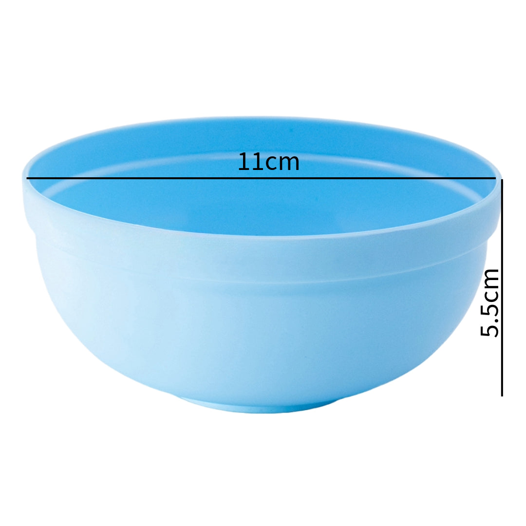 Plastic Mini Bowl 270ml Capacity (5-Pack) Light Blue