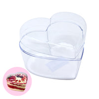 Thumbnail for Crystal Heart Plastic Cake Box 750ml Capacity