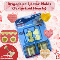 Thumbnail for Brigadeiro Ejector Molds 4 designs Set (Texturized Hearts) BlueStar