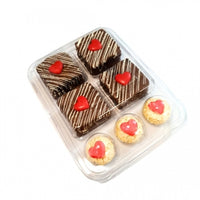 Thumbnail for Container for 4 Slice Brownies and 3 candies (5-Pack) Clear