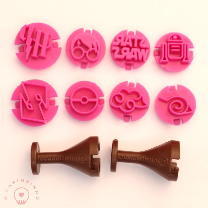 "Geek" Embossing Candy Stamp Set  (10 pieces) Geek