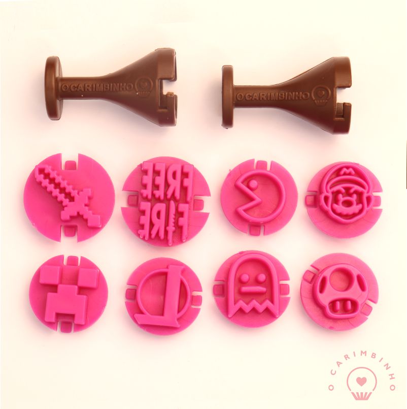 "Games" Embossing Candy Stamp Set  (10 pieces) Jogos