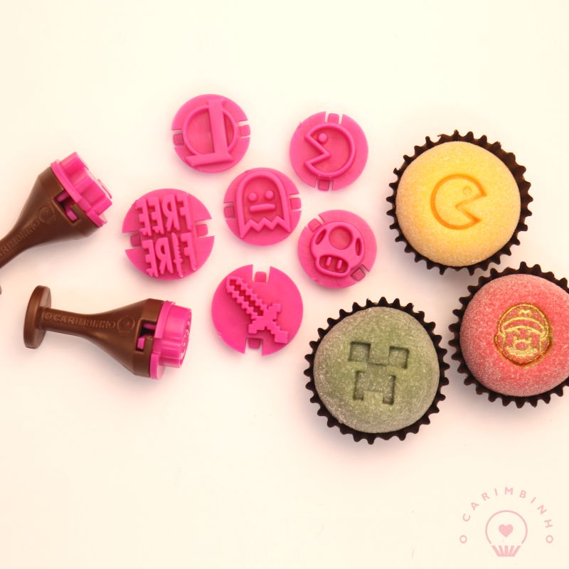 "Games" Embossing Candy Stamp Set  (10 pieces) Jogos