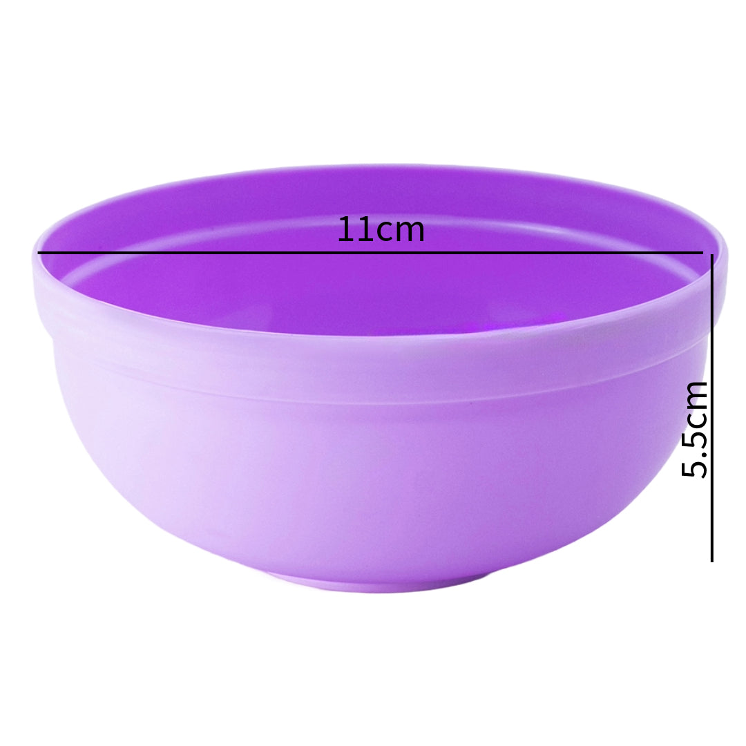 Plastic Mini Bowl 270ml Capacity (5-Pack) Lavender