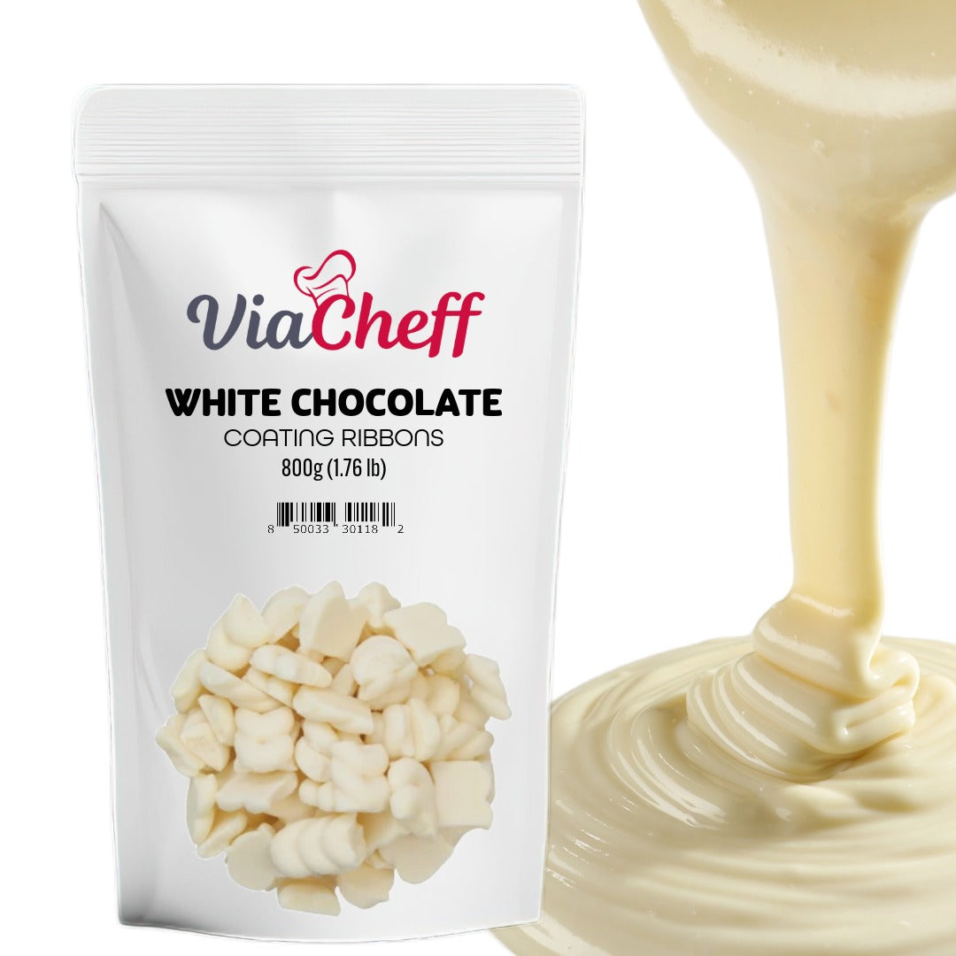 Cintas de cobertura de chocolate blanco 800g (1,76 lb)