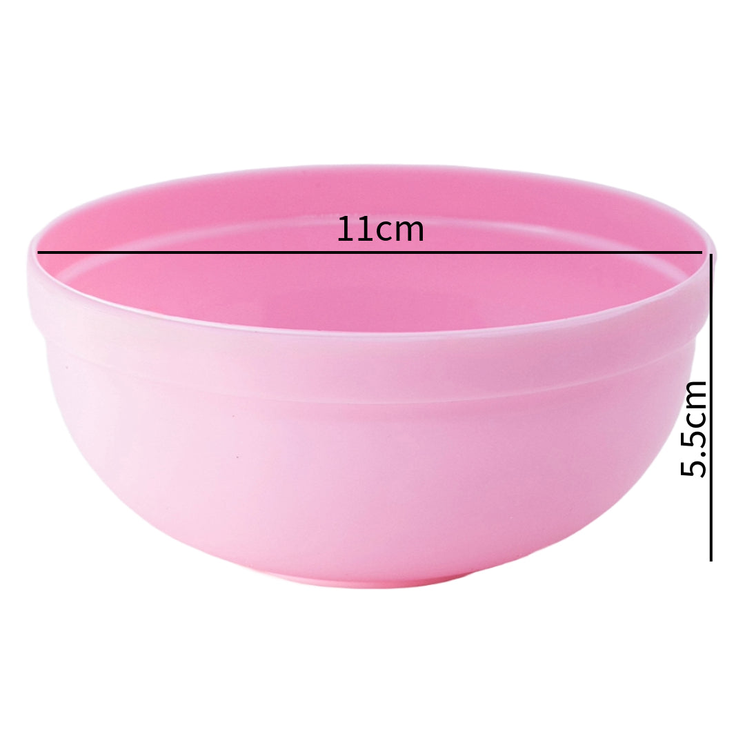 Plastic Mini Bowl 270ml Capacity (5-Pack) Pink