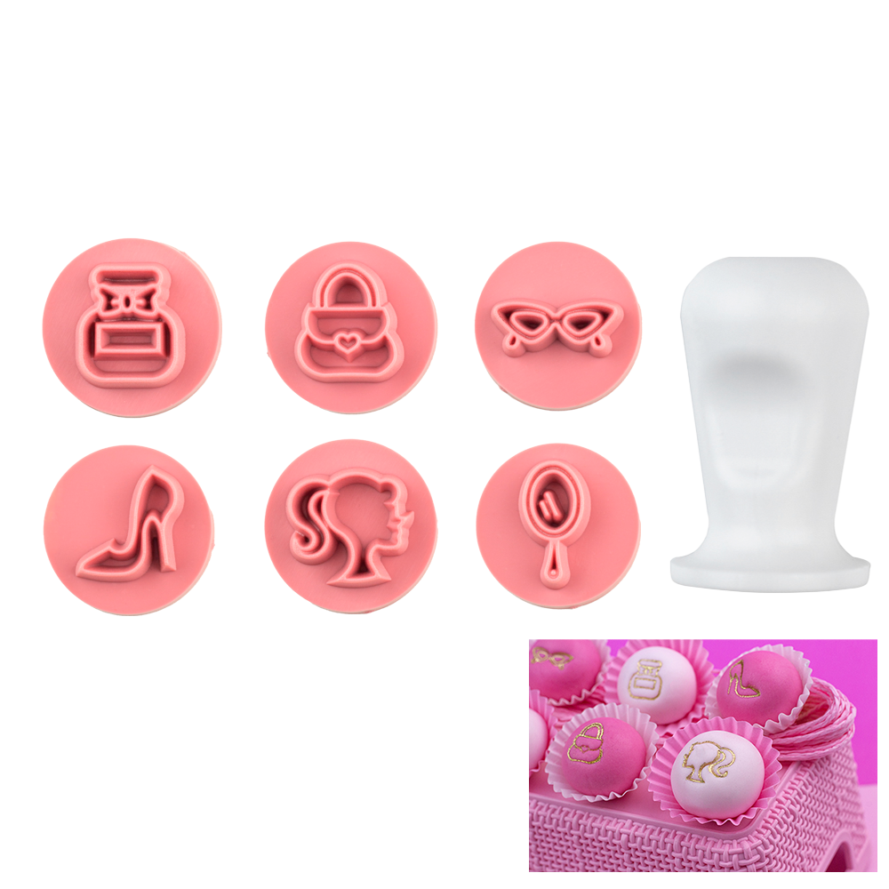 "Female Accessories" Embossing Candy Stamp Set (BlueStar 7 pieces) 2cm