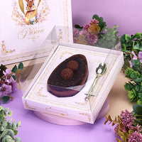 Thumbnail for Box for Half Stuffed Easter Eggs With Clear Lid. (Adjustable for 250g to 350 and 500g shells) Refined Elegance Line - 10 Pack