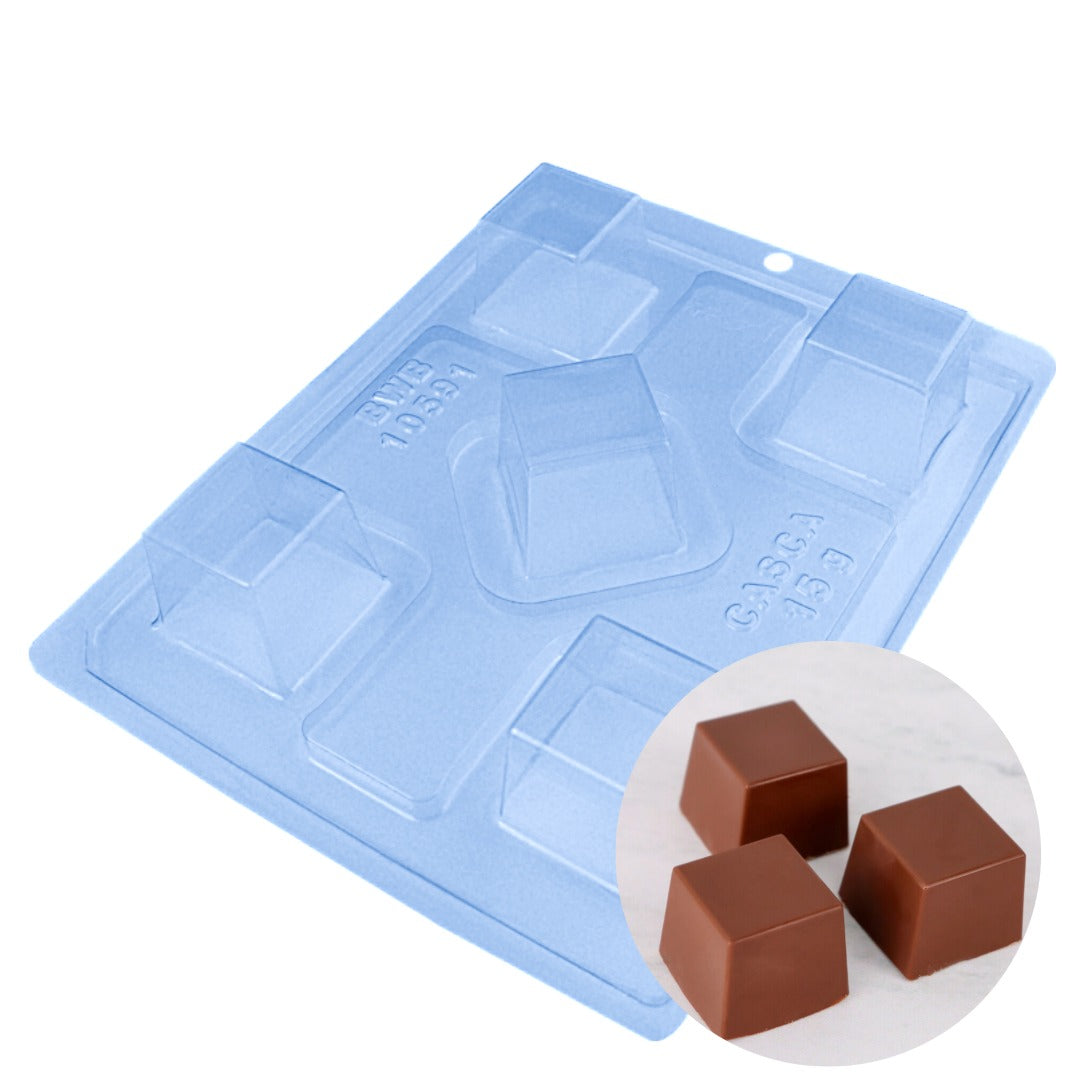 Square Cup 3-Part Chocolate Mold (BWB)