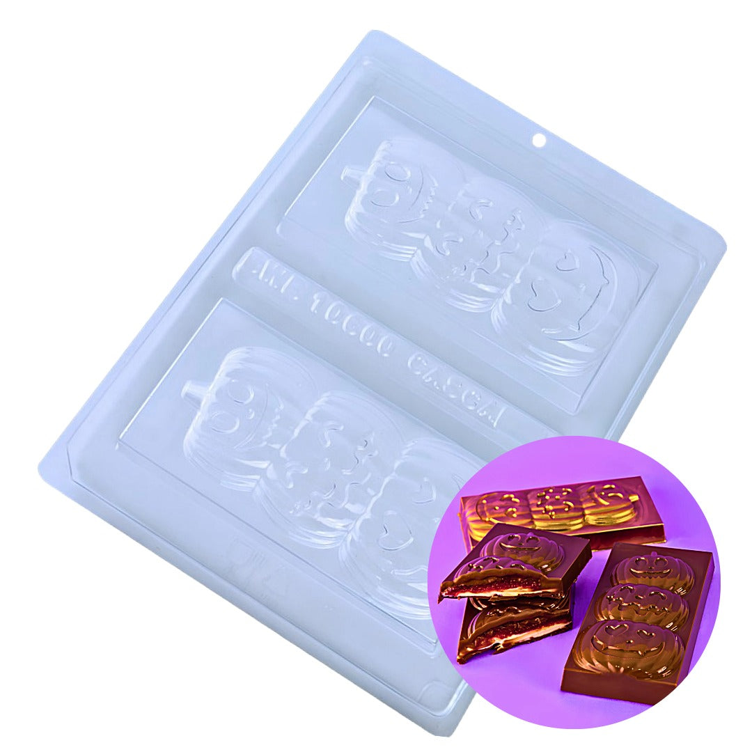Pumpkin Detailing Bar 3-Part Chocolate Mold (BWB)