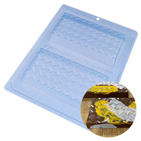 Thumbnail for Basket Weave Pattern Bar 3-Part Chocolate Mold (BWB)