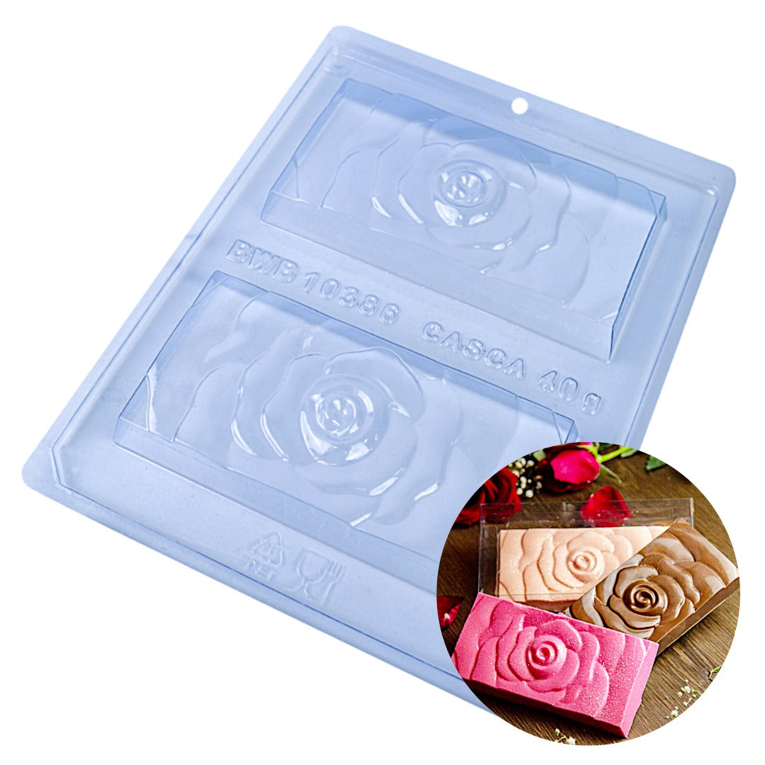Molde de chocolate de 3 piezas Rose Bar (BWB)
