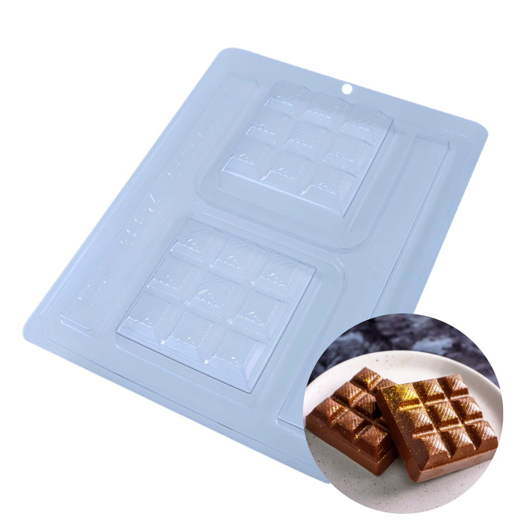 Square Bar Special 3-Part Chocolate Mold (BWB)