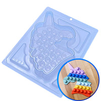 Thumbnail for Unicorn Pop It 3-Part Chocolate Mold (BWB)