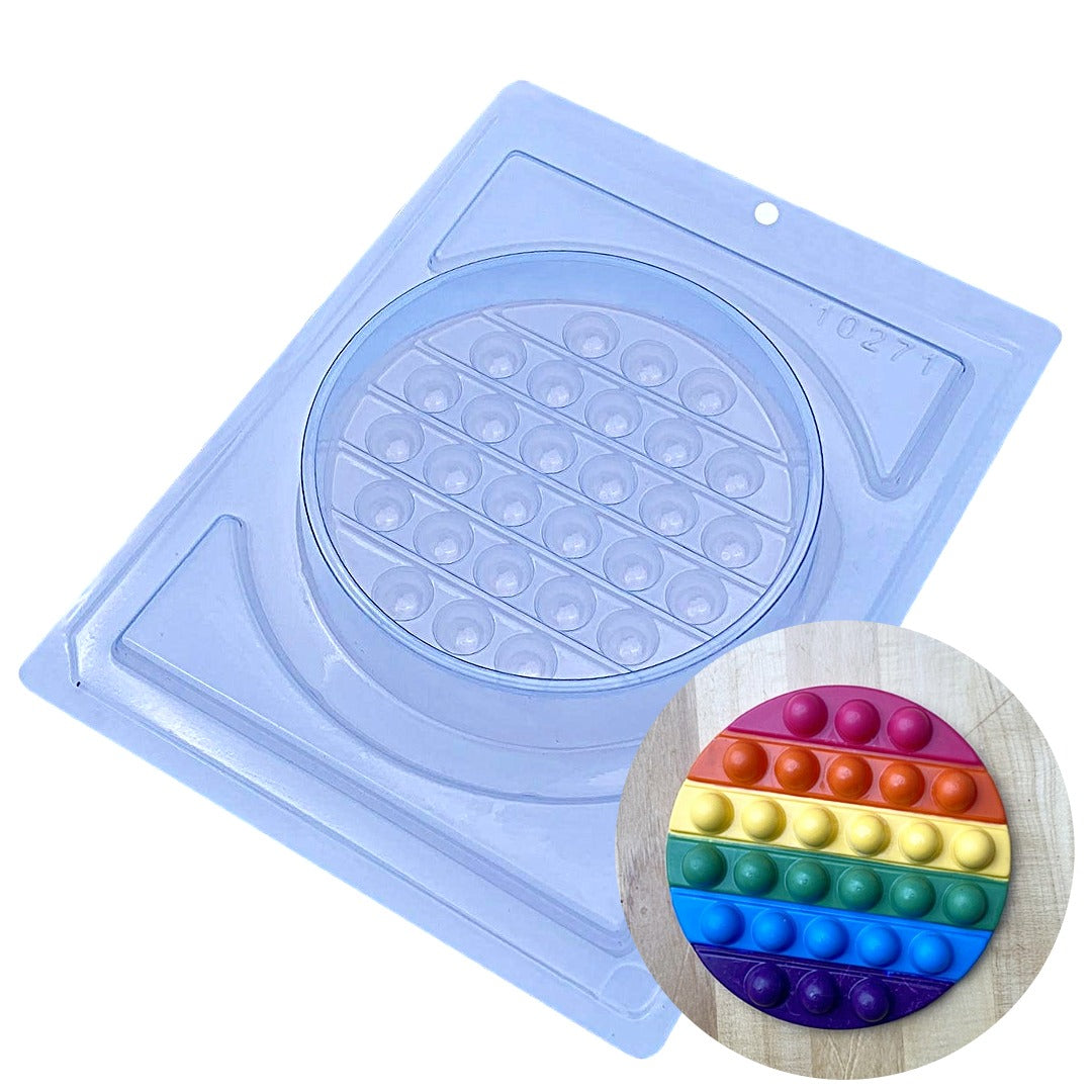Round Pop It 3-Part Chocolate Mold (BWB)