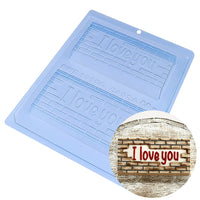 Thumbnail for I Love You Brick Bar 3-Part Chocolate Mold (BWB)