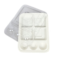 Thumbnail for Container for 4 Slice Brownies and 3 candies (5-Pack) White