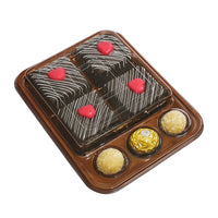 Thumbnail for Container for 4 Slice Brownies and 3 candies (5-Pack) Chocolate