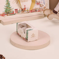 Thumbnail for 2 Cavities Christmas Brigadeiro Box with Clear Lid - Gentleness Theme (10 Pack)