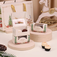 Thumbnail for 2 Cavities Christmas Brigadeiro Box with Clear Lid - Gentleness Theme (10 Pack)