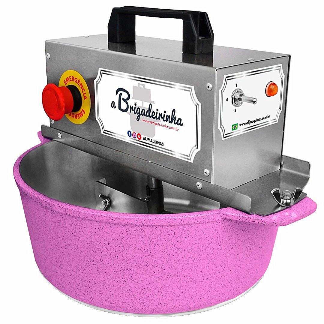 Automatic Mixer Cook Pan 28cm Aluminum Plus (5.6L capacity) Pink