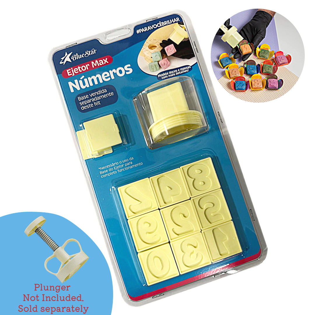 Brigadeiro Ejector Molds Set (Numbers) – BlueStar (12 pcs)