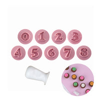 Thumbnail for Mini Candy Stamp for Cake Decorating (BlueStar 7 pieces) 2cm (Balloon Numbers | Numeros Fofos