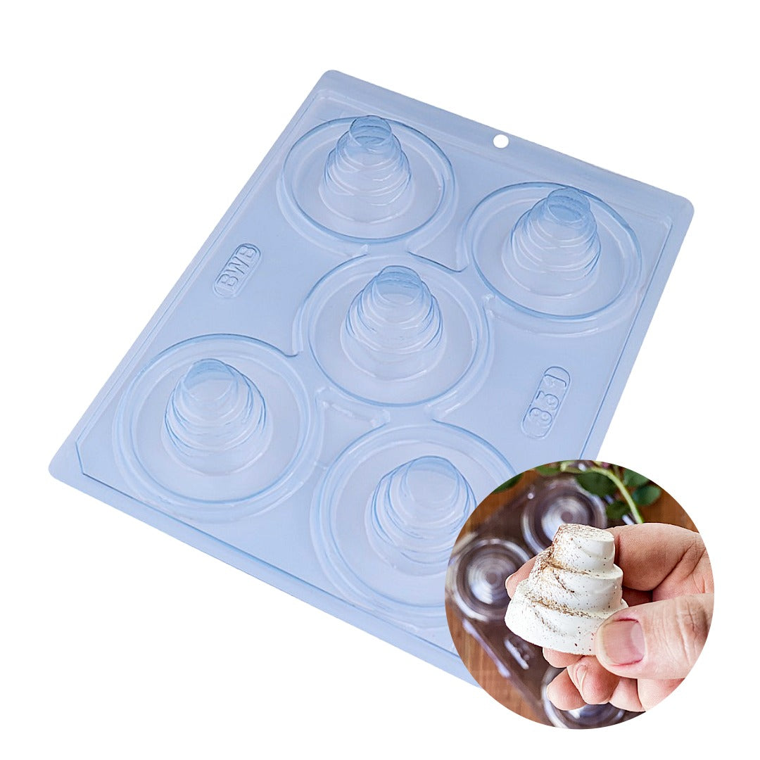 Molde de chocolate en 3 partes Mini tarta de 3 pisos (BWB)