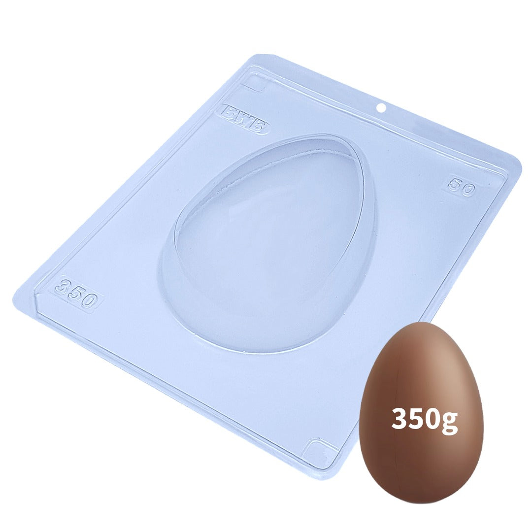 Plain Easter Egg 3-Part Chocolate Mold 350g Shell (BWB)