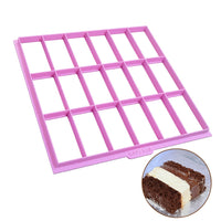 Thumbnail for Frozen Cake Slice Cutter Grid for Brazilian-style Iced Cake | Pink