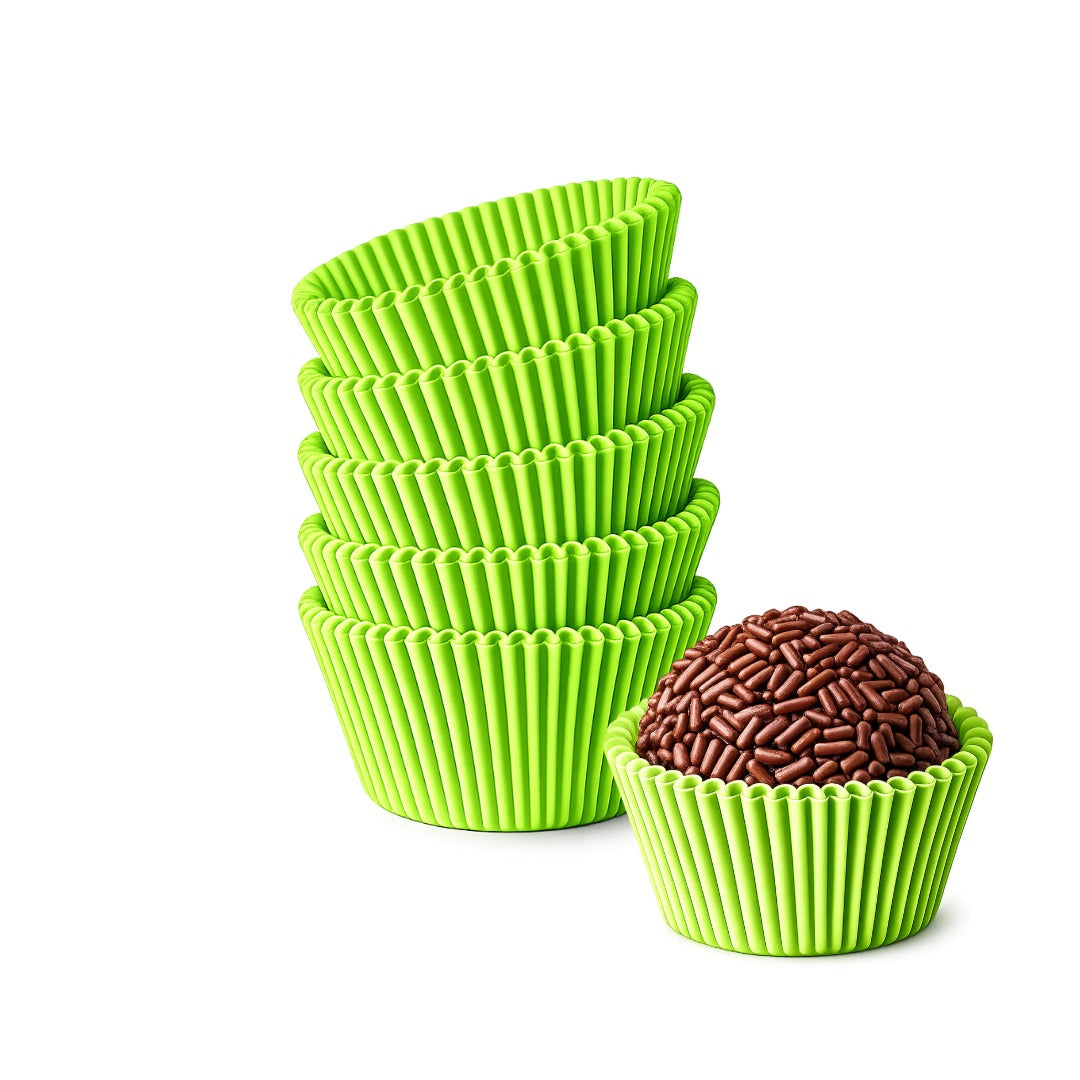 Premium Greaseproof Paper Candy Cups for Brigadeiros – GREEN