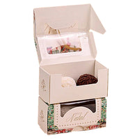 Thumbnail for 2 Cavities Christmas Brigadeiro Box with Clear Lid - Gentleness Theme (10 Pack)