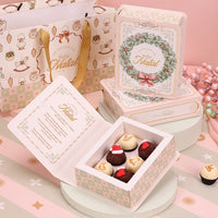 Thumbnail for 6 Cavities Christmas Brigadeiro Book Box with Velcro Closure – Grace Theme (10 Pack)