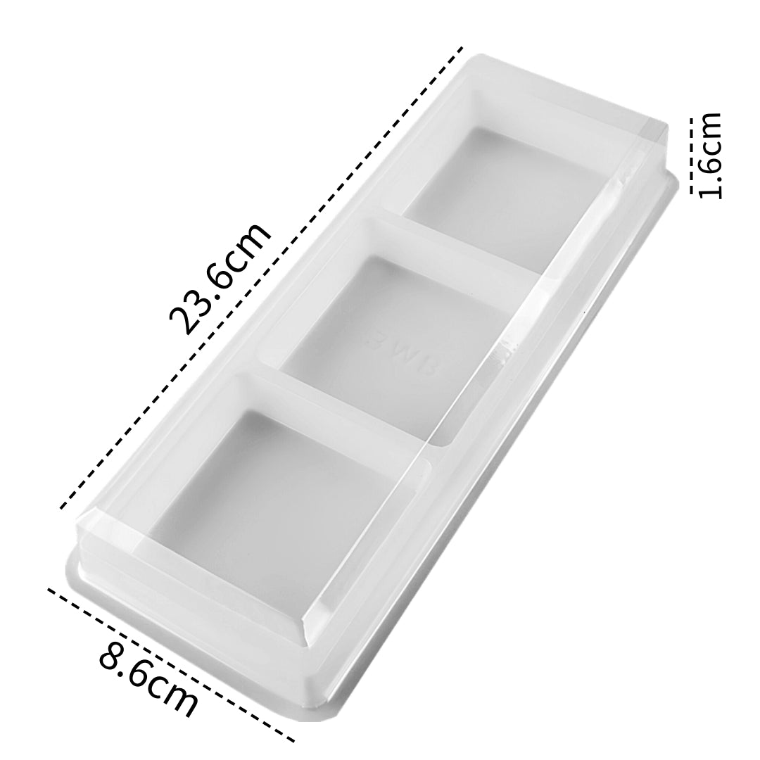 Estuche transparente para caramelos de 6 cavidades (5 unidades)