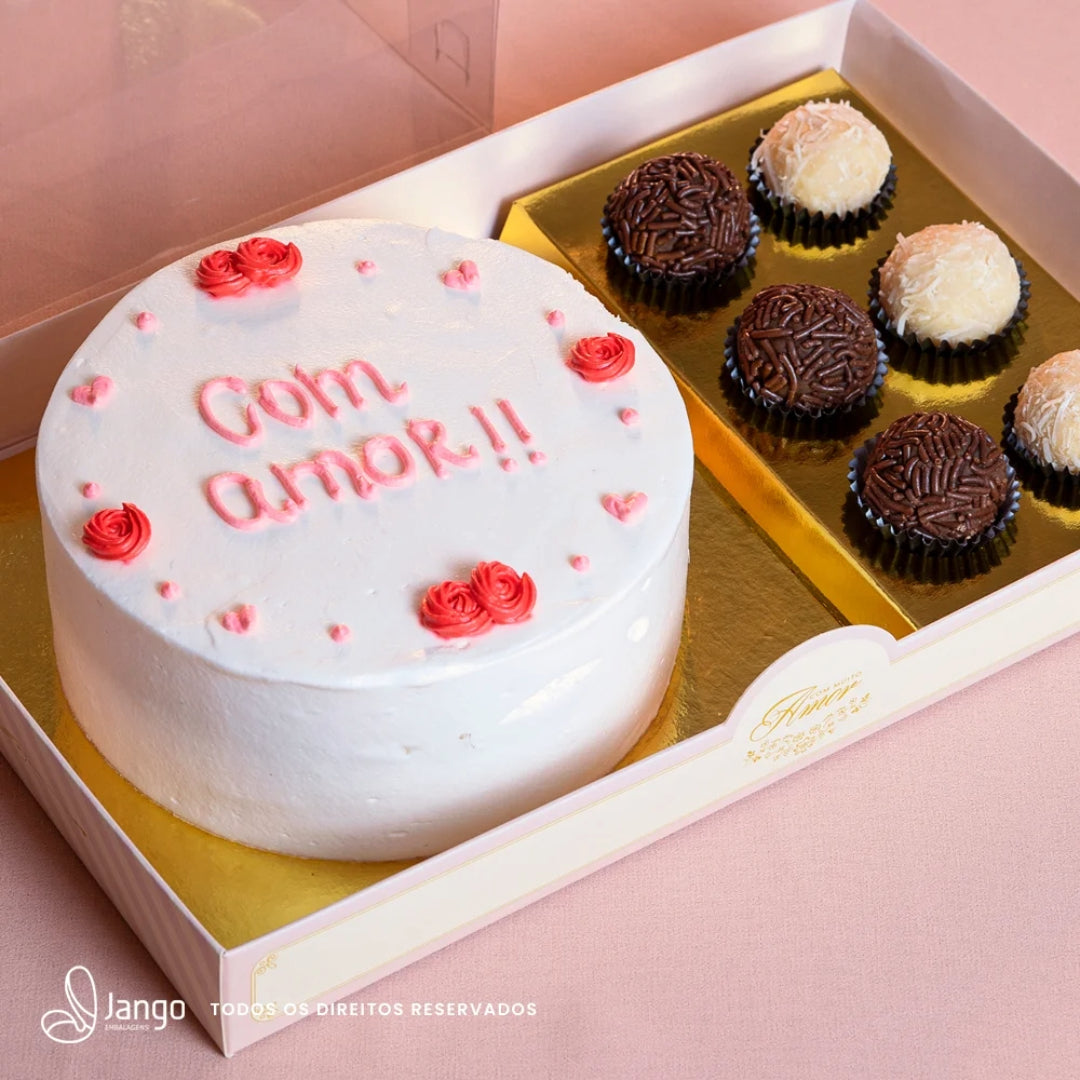 Caja para postres con tapa transparente de 12 cavidades (paquete de 10)