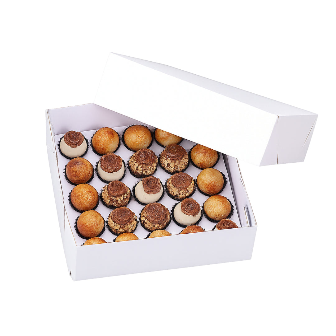 Caixa de Doces e Brigadeiros para 25 Unidades com Berço – Pacote com 10 Unidades