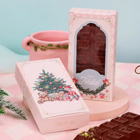 Thumbnail for Caja para Tableta de Chocolate 300g con Ventana - Tema Árbol de Navidad | Envase Elegante para Fiestas (Paquete de 10)