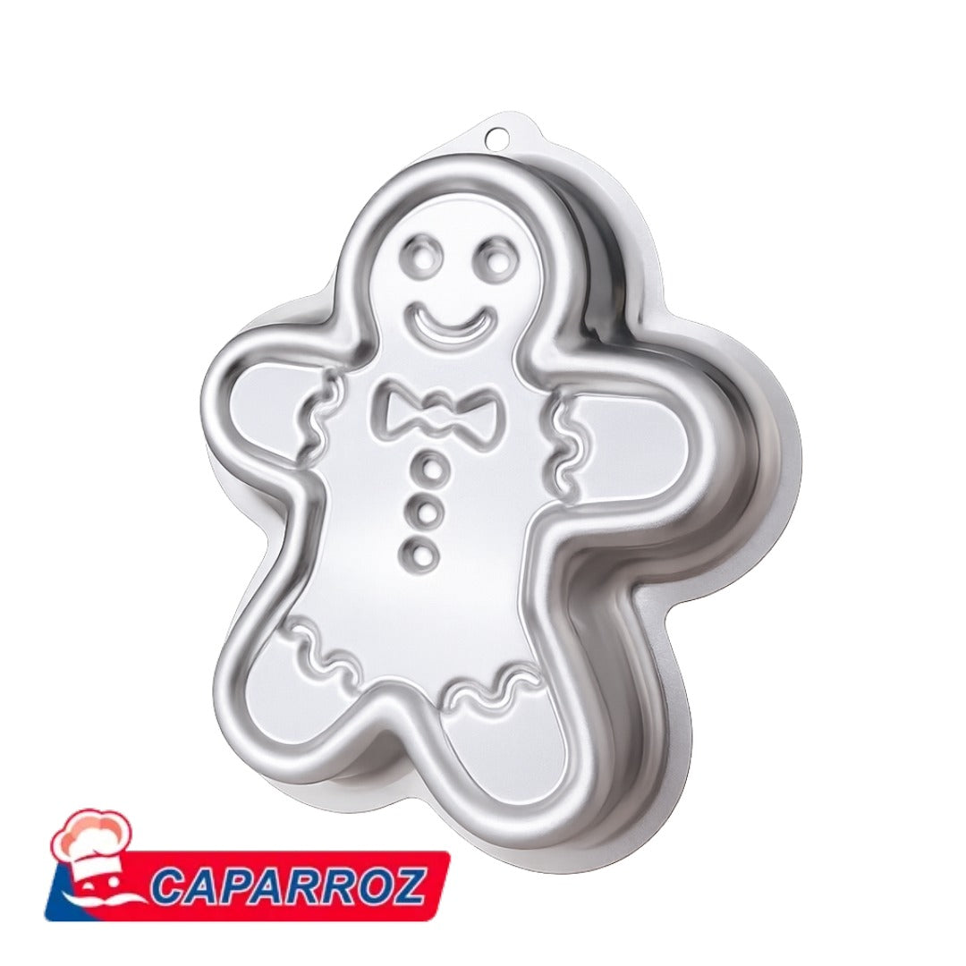 Forma de Bolo Boneco de Gengibre em Alumínio – Caparroz