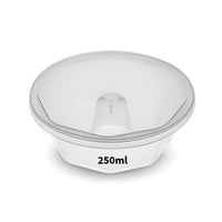 Thumbnail for Oven Safe Plastic Medium Pudding/Flan Pan With Lid - 8 Pack (250ml)