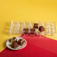 Thumbnail for Ribbed Wave Candy Hard Chocolate Mold – 18 Cavities – BlueStar